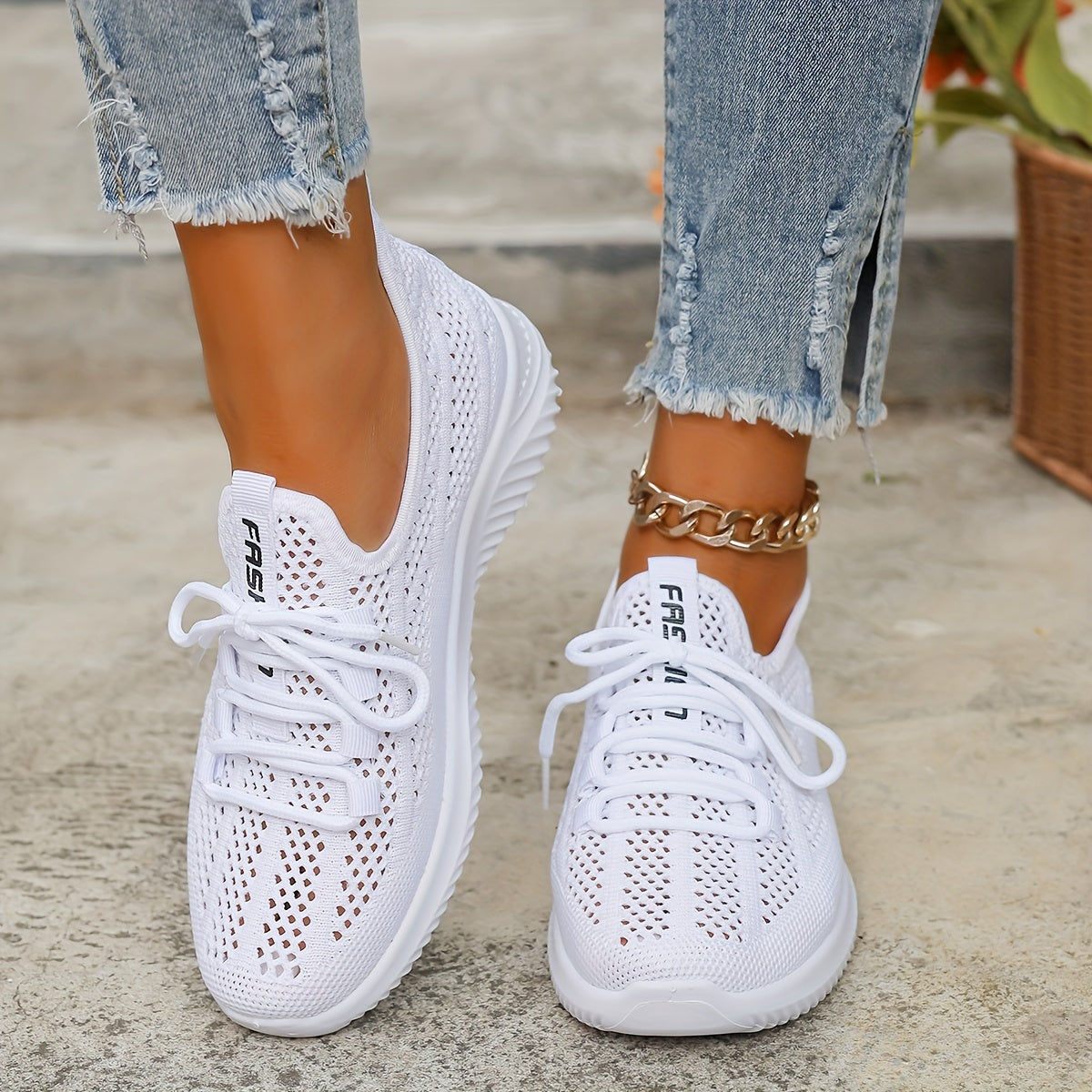 Elowen - Breathable Walking Trainers