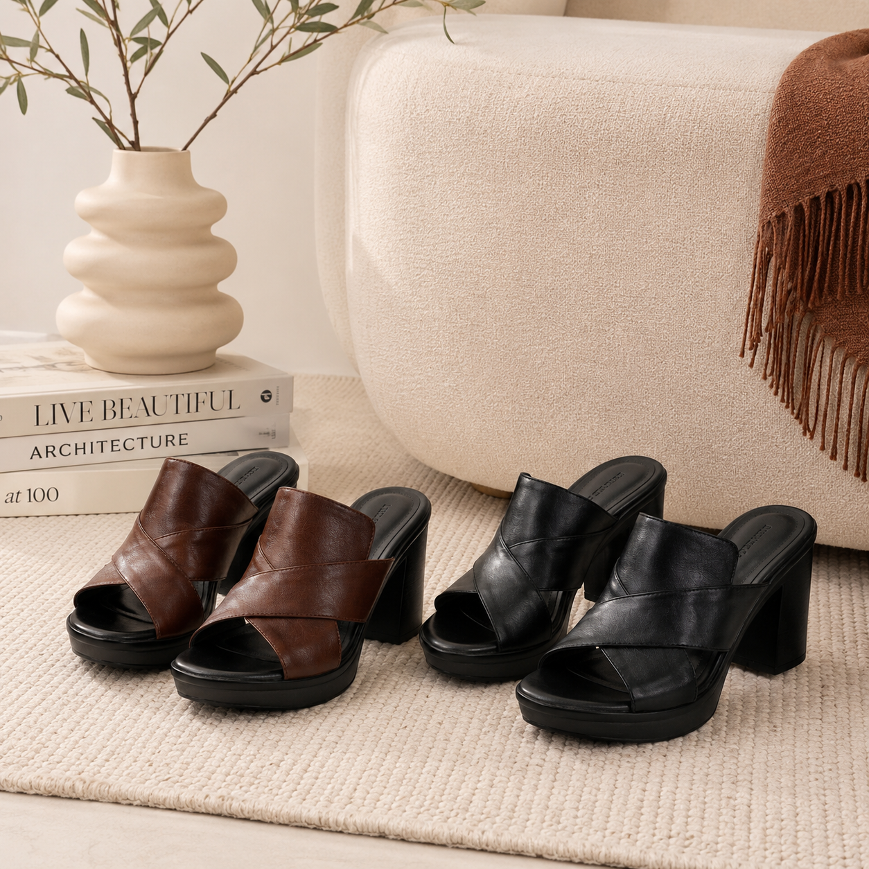 Diana - Cushioned Strappy Sandals