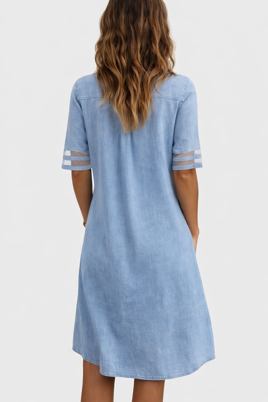 Lenore - Relaxed Denim Shirt Dress
