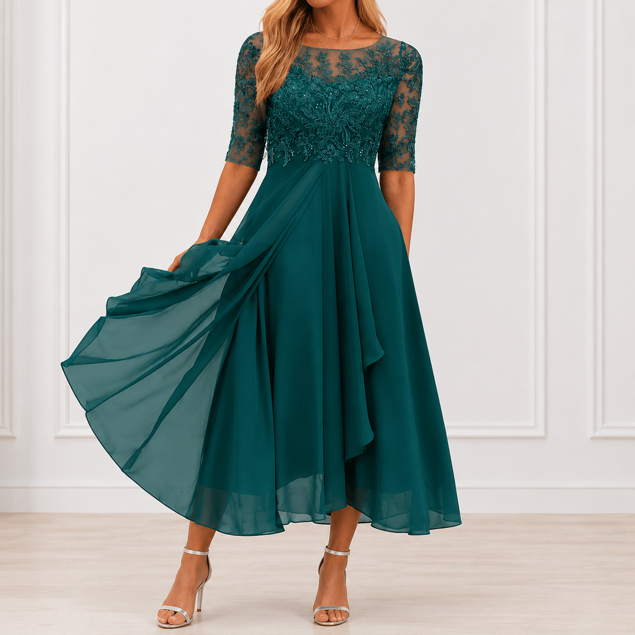 Elodie - Flowing Floral Dress