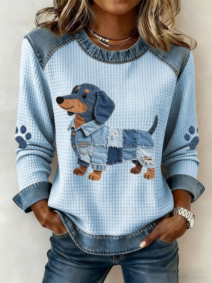 Veldin - Dachshund Knit Sweater