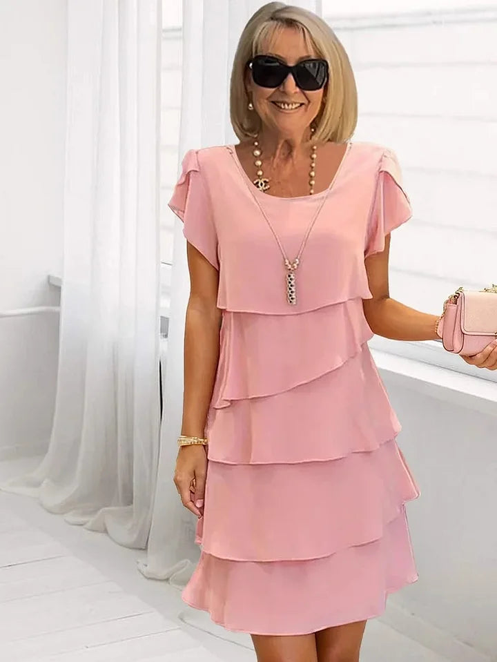 Elowen - Printed Chiffon Day Dress