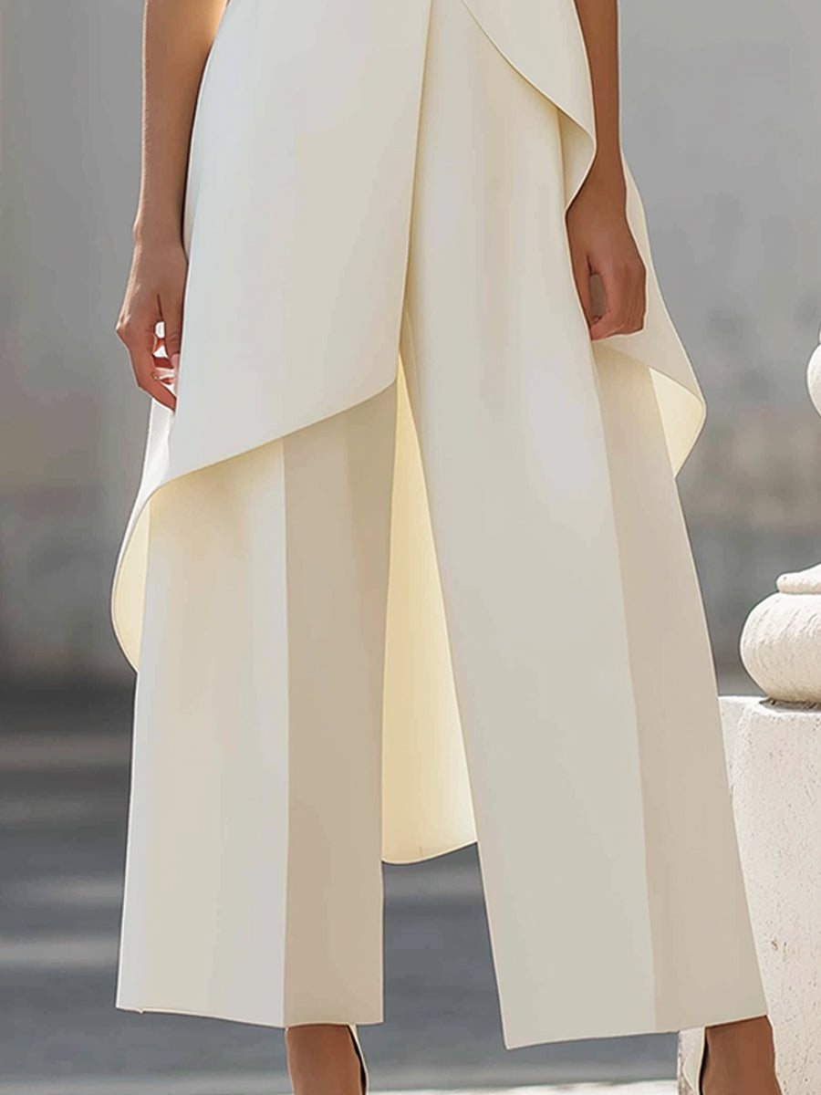 Valmara - Asymmetric High-Neck Jumpsuit