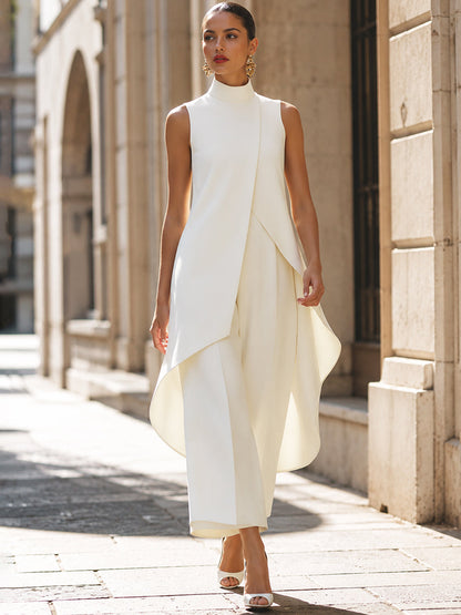 Valmara - Asymmetric High-Neck Jumpsuit