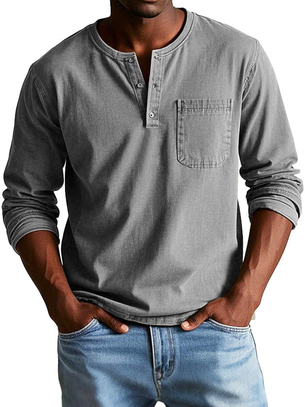 Marwick - Long-Sleeve Henley Shirt