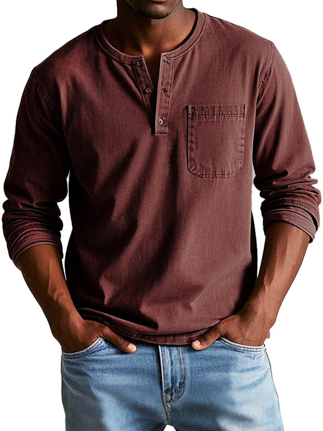 Marwick - Long-Sleeve Henley Shirt