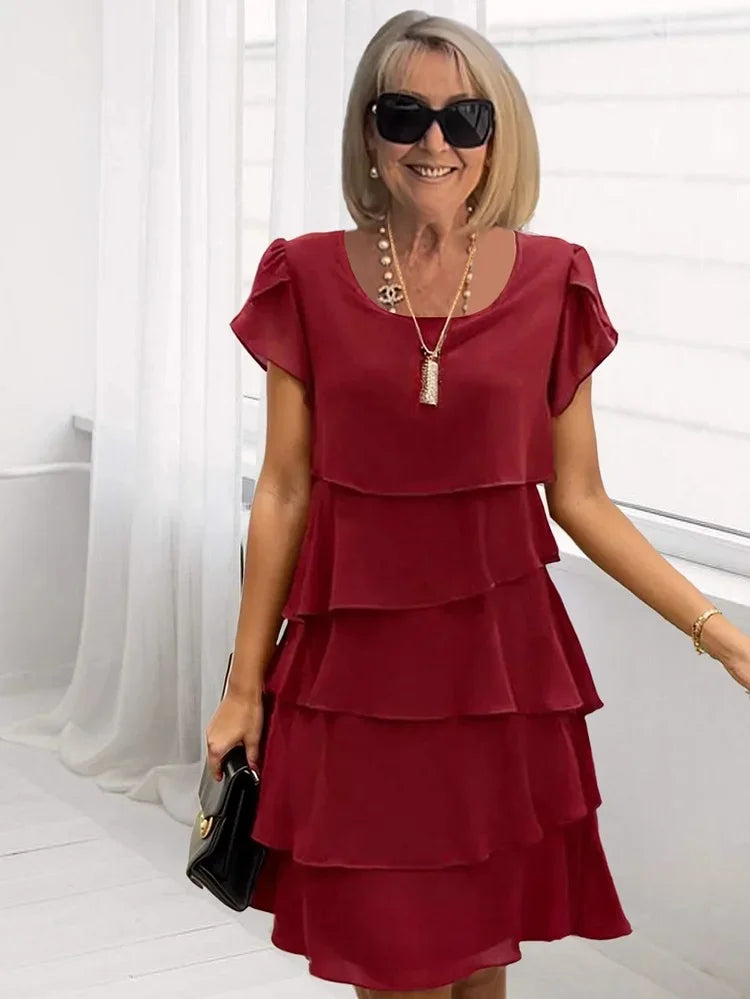 Elowen - Printed Chiffon Day Dress