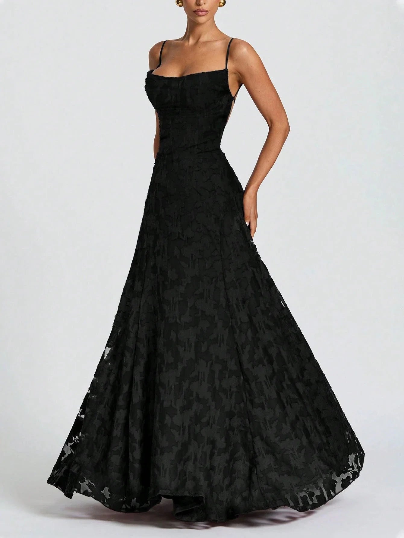 Sofia - Strappy Lace Maxi Dress