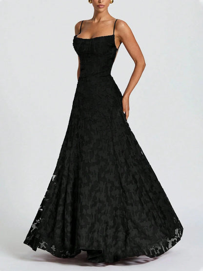 Sofia - Strappy Lace Maxi Dress