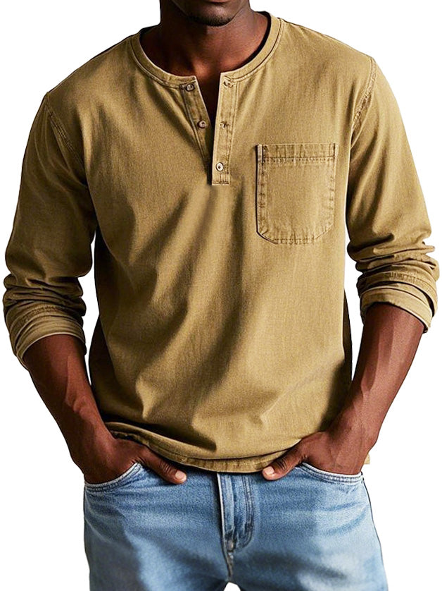 Marwick - Long-Sleeve Henley Shirt