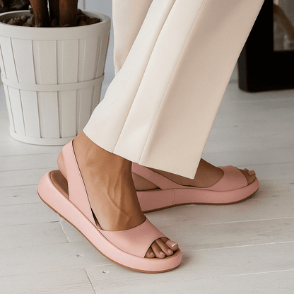Elowen - Leather Platform Sandals