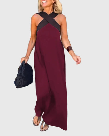 Sheila - Wrap-Front Maxi Dress
