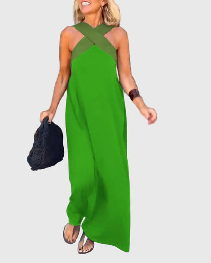 Sheila - Wrap-Front Maxi Dress