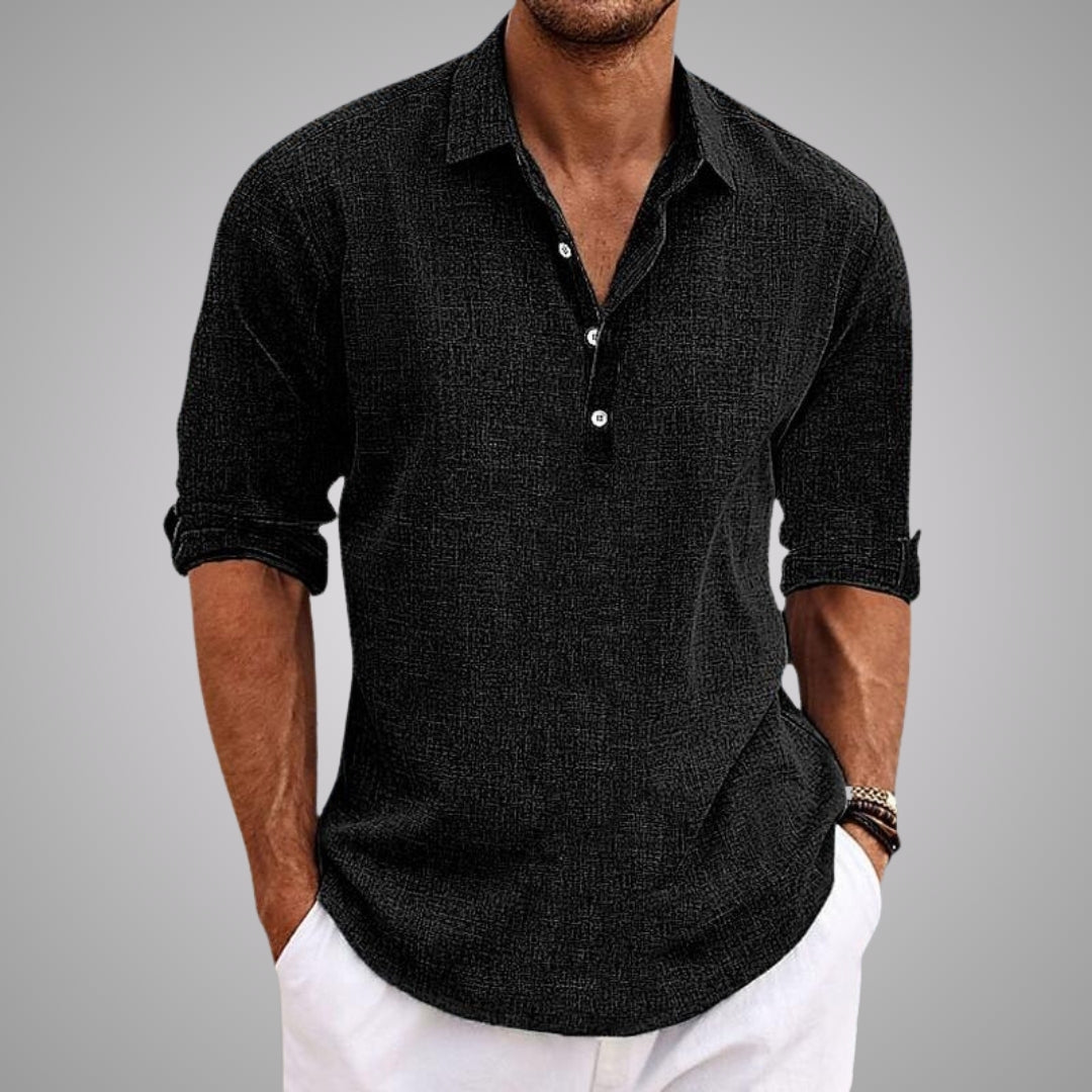 Lionel - Lightweight Button-Front Shirt