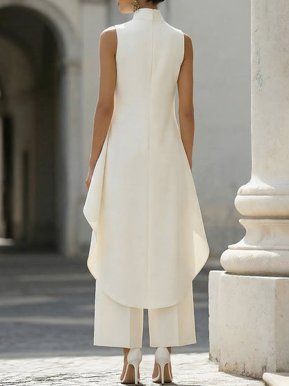 Valmara - Asymmetric High-Neck Jumpsuit