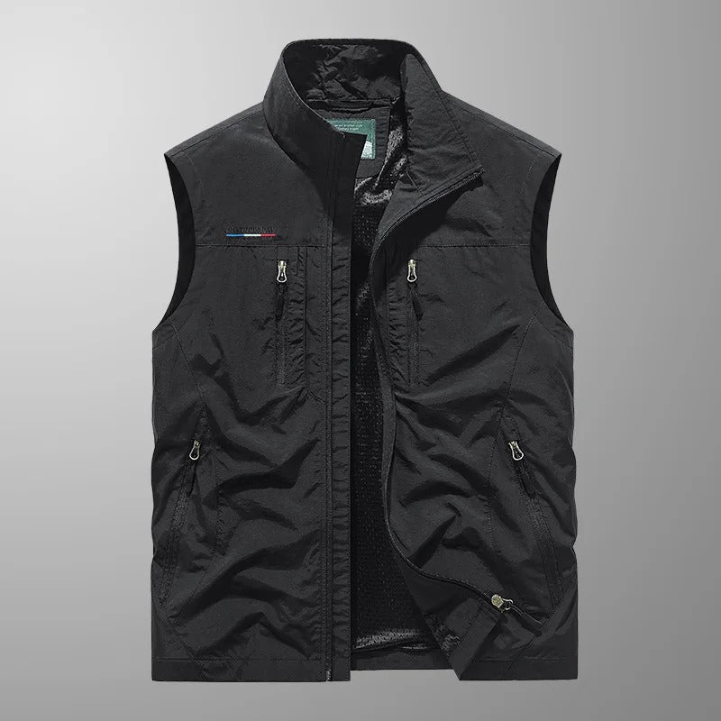 Michal - Stand-Collar Utility Gilet