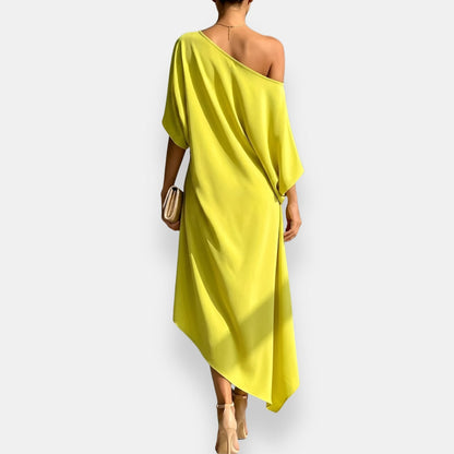Avenelle - One-Shoulder Draped Dress