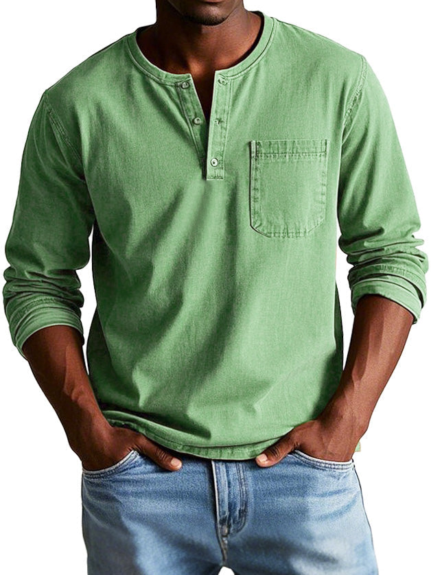 Marwick - Long-Sleeve Henley Shirt