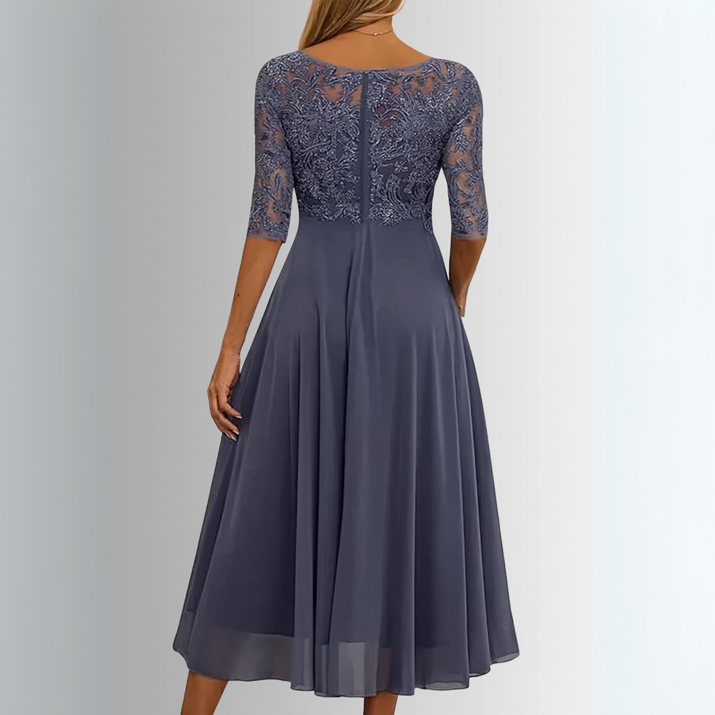Velora - Closed-Back Lace Dress