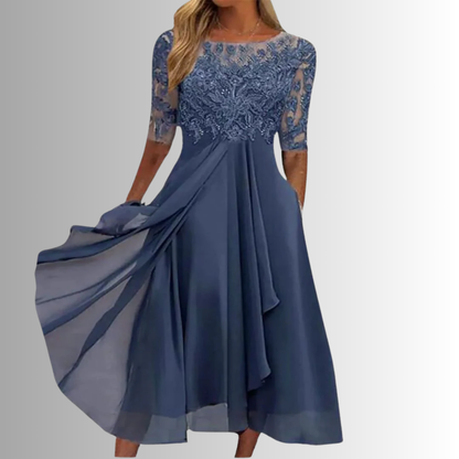 Velora - Closed-Back Lace Dress