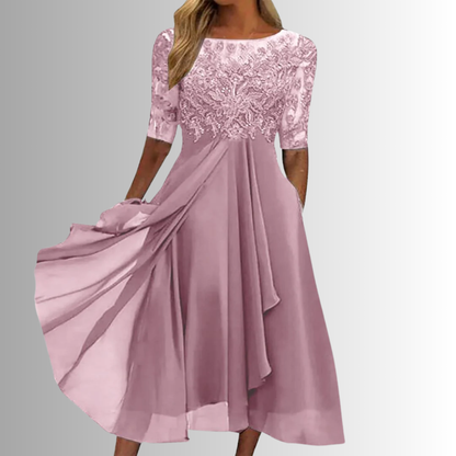 Velora - Closed-Back Lace Dress
