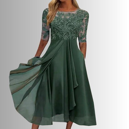 Velora - Closed-Back Lace Dress