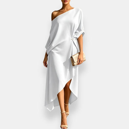 Avenelle - One-Shoulder Draped Dress