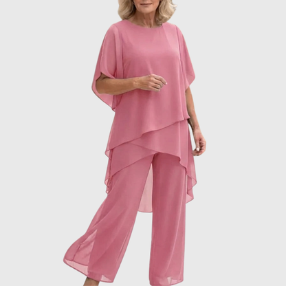 Angelina - Draped Top Palazzo Set