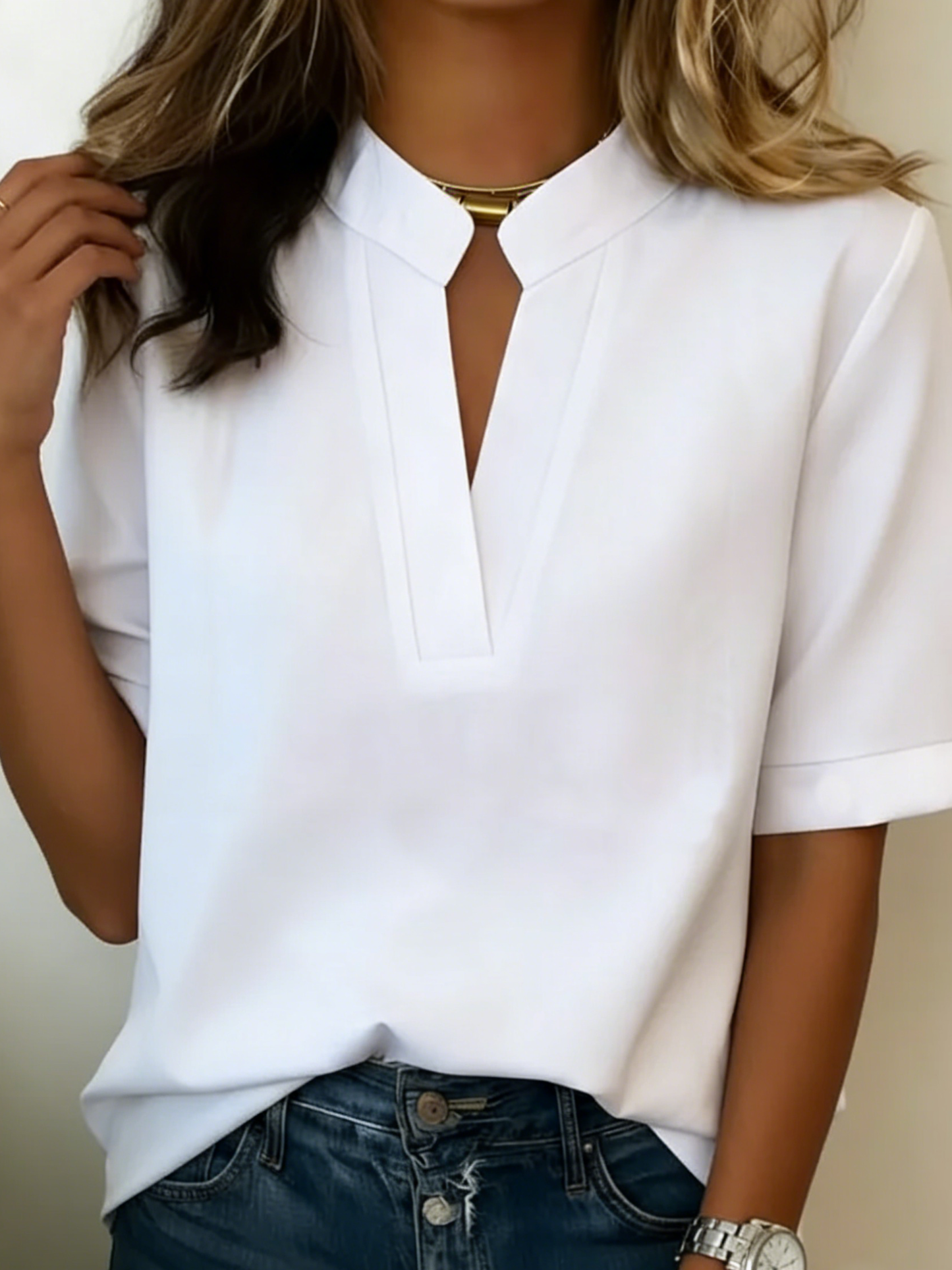 Bridgette - Refined Collar Blouse