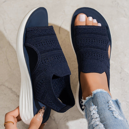 Nalina - Mesh Platform Sandals