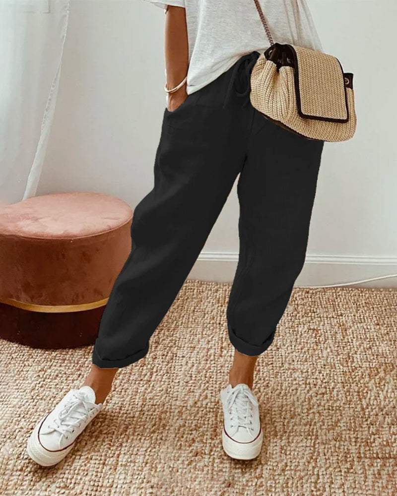 Agatha - High-Waist Pull-On Trousers