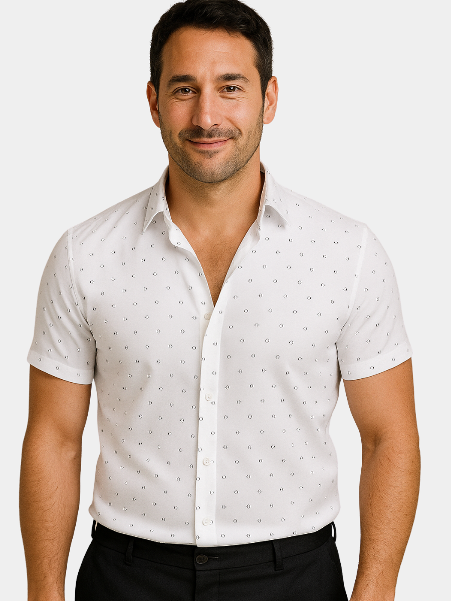 Ike - Printed Short-Sleeve Shirt
