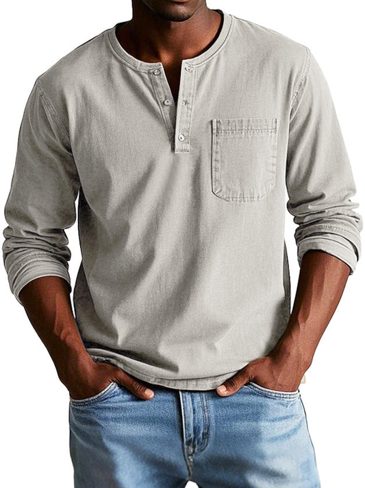 Marwick - Long-Sleeve Henley Shirt