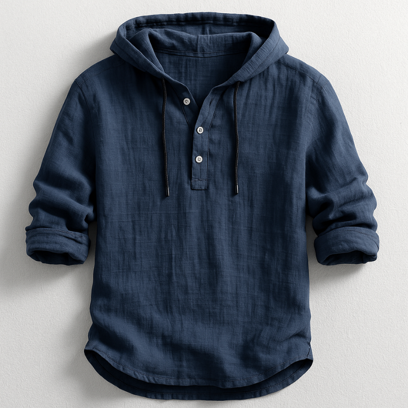 Sereno - Linen Drawcord Hoodie