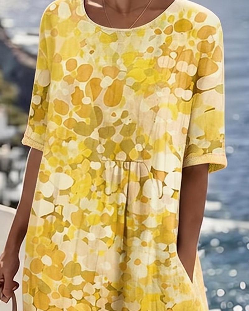 Josefina - Floral A-Line Midi Dress