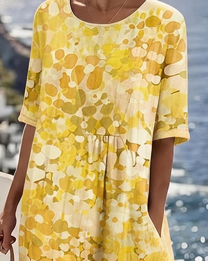Josefina - Floral A-Line Midi Dress