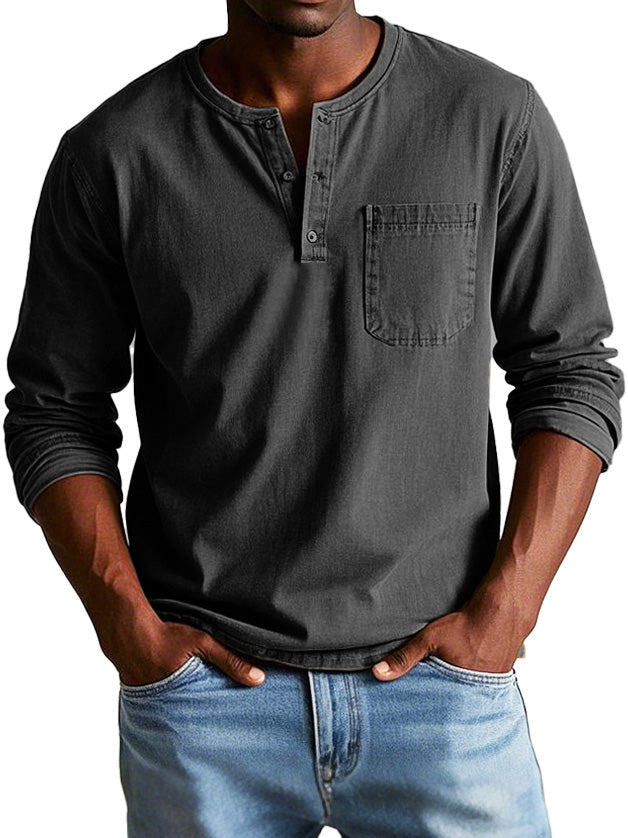Marwick - Long-Sleeve Henley Shirt