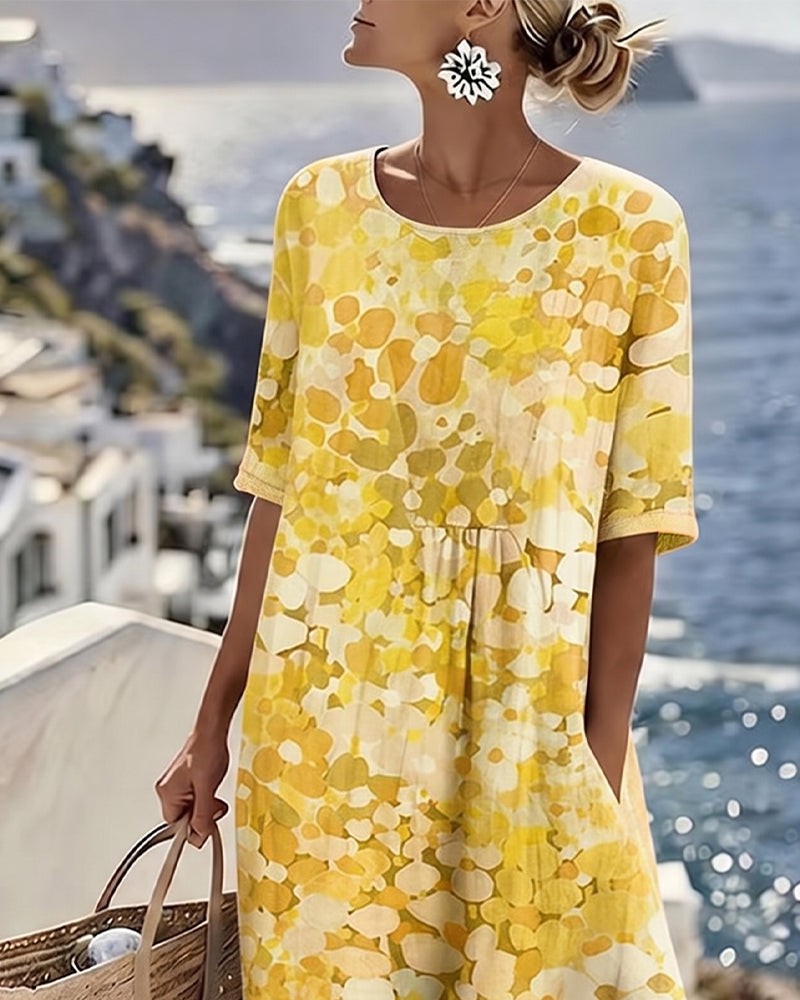 Josefina - Floral A-Line Midi Dress