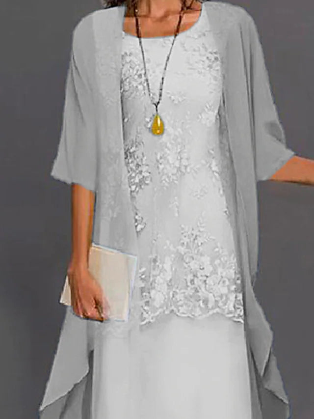 Monica - Chiffon Two-Piece Dress