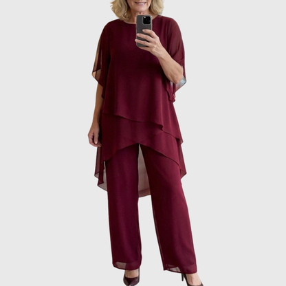 Angelina - Draped Top Palazzo Set
