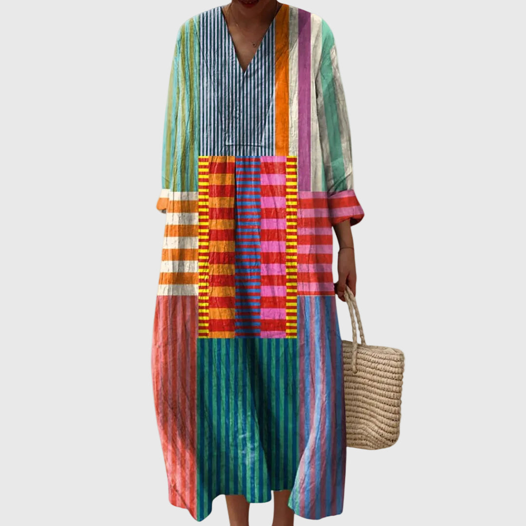 Nanette - Geometric Print Midi Dress