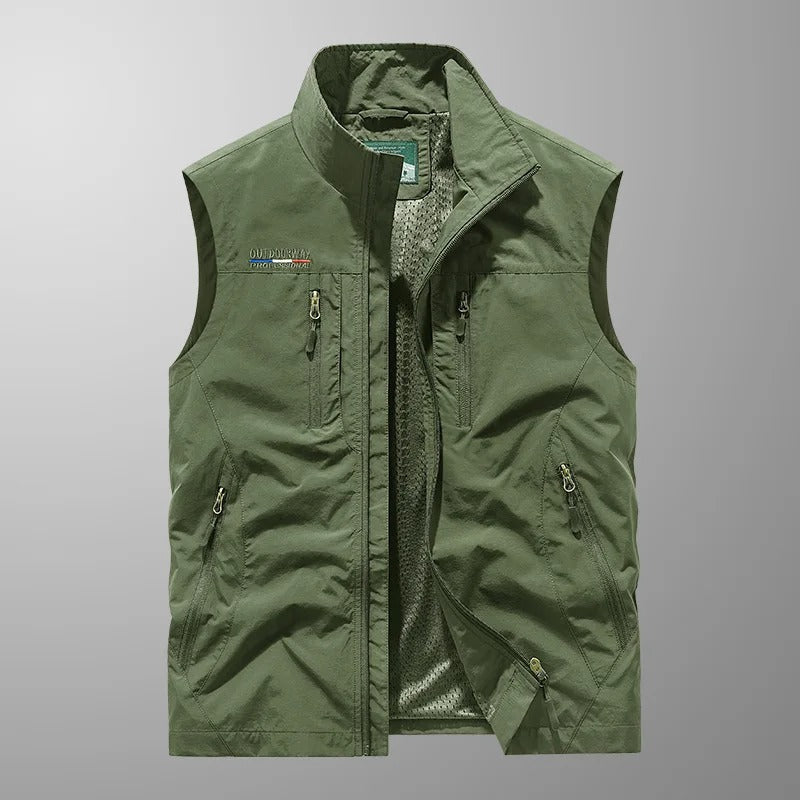 Michal - Stand-Collar Utility Gilet