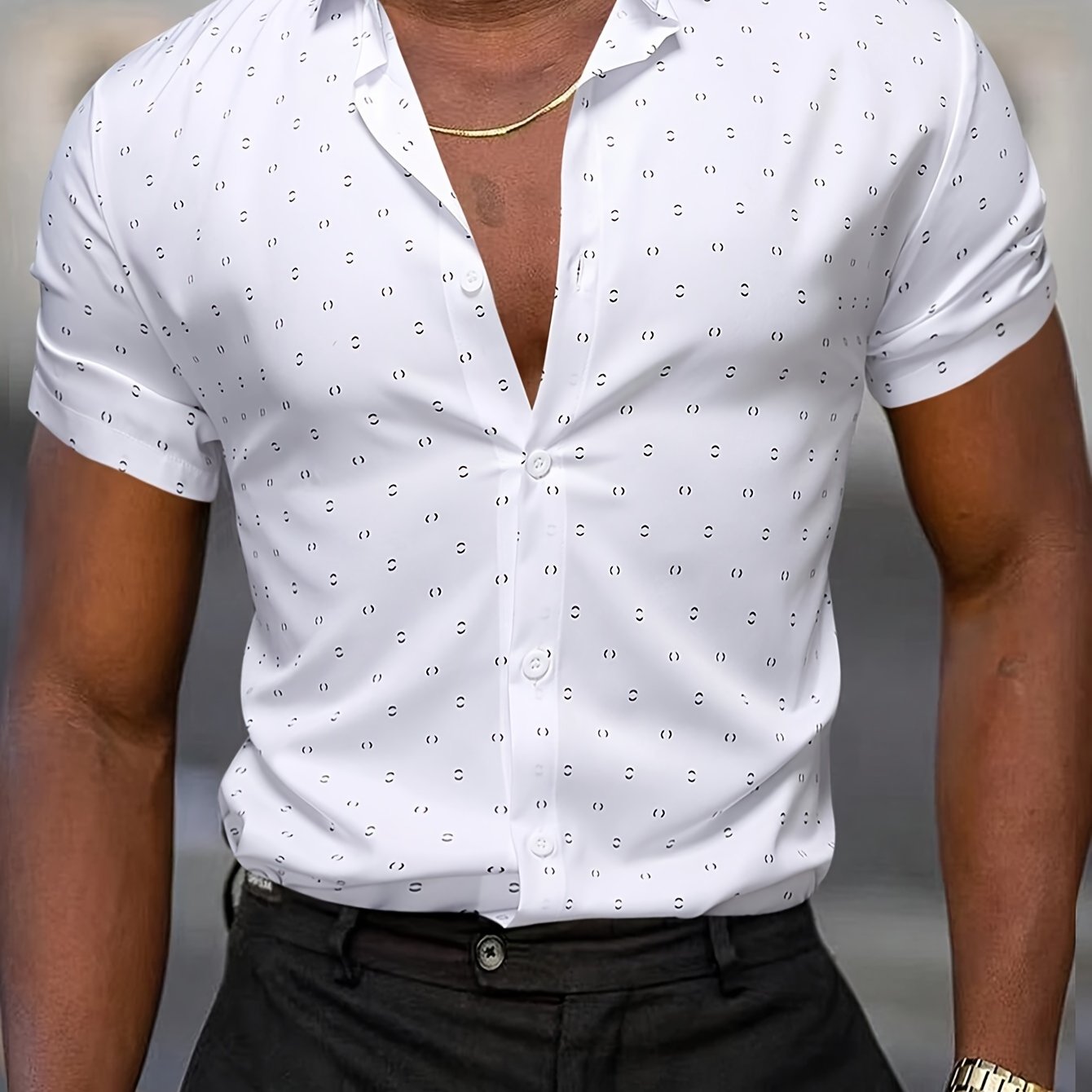 Ike - Printed Short-Sleeve Shirt
