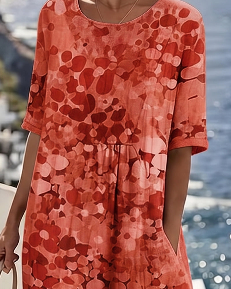 Josefina - Floral A-Line Midi Dress