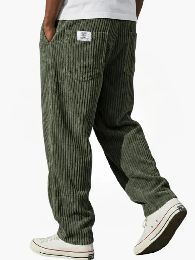 Dalton - Fine Cord Drawstring Trousers