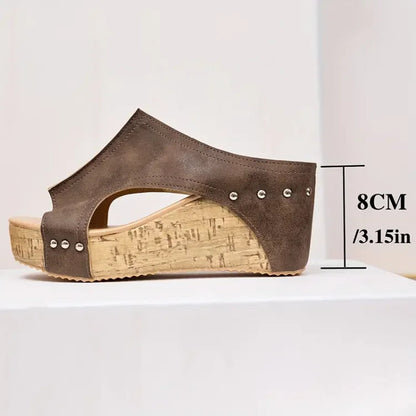 Cornelia - Cushioned Wedge Sandals
