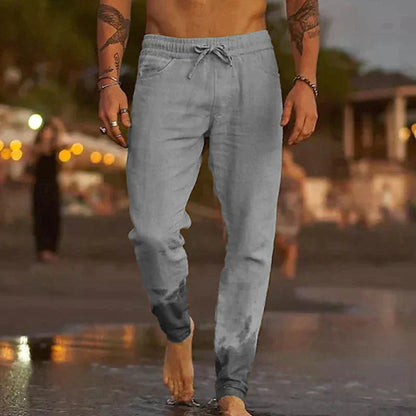 Alonzo - Wide-Leg Linen Trousers
