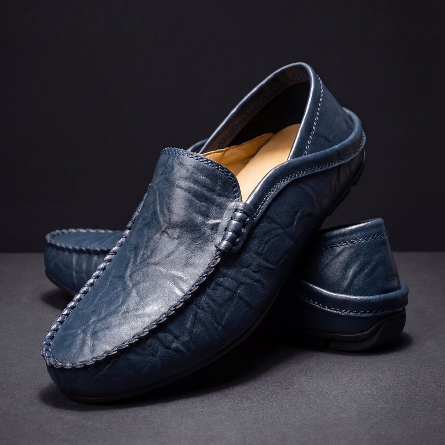 Anderson - Cushioned Leather Loafers