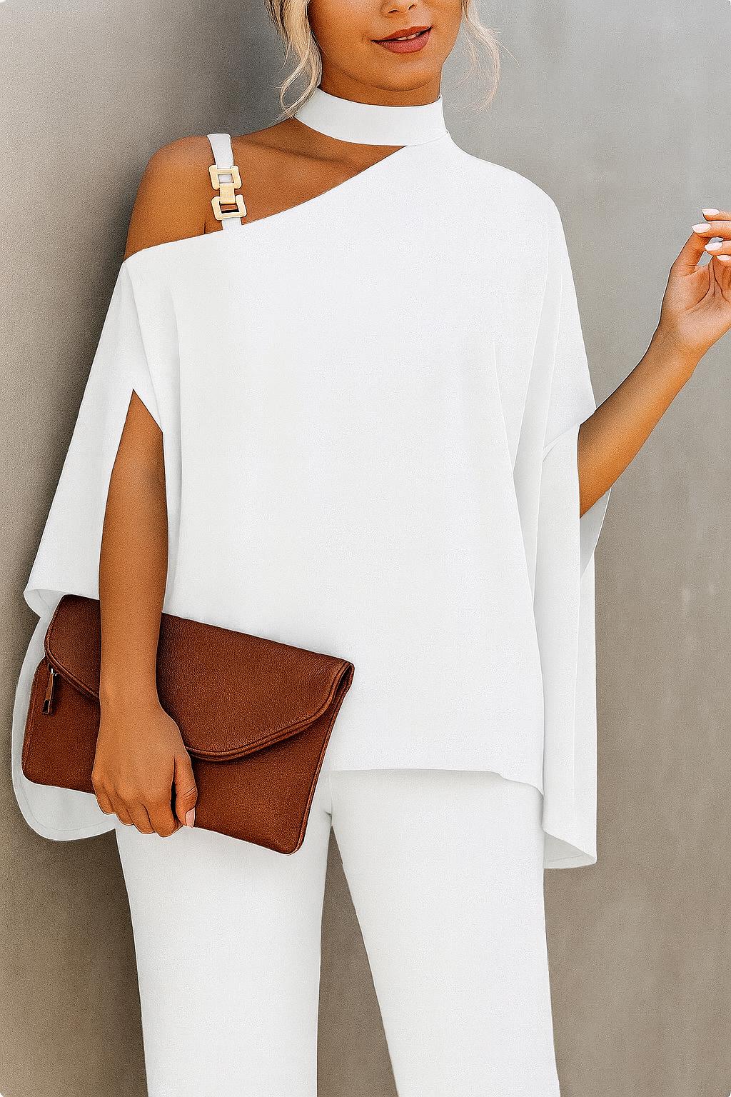 Auretti - Jewel-Strap Jersey Top