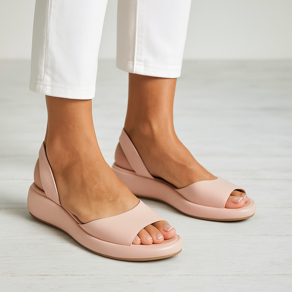 Cara - Leather Open-Toe Sandals